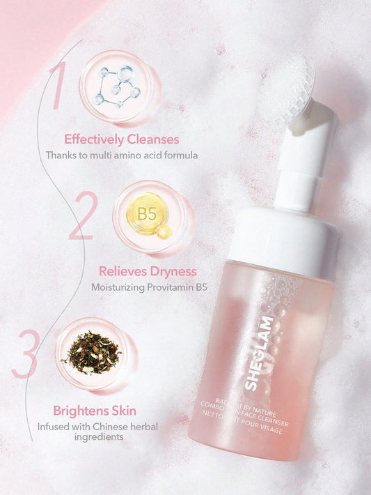 Sheglam Radiant By Nature Combo Skin Face Cleanser Rose Cosmetics
