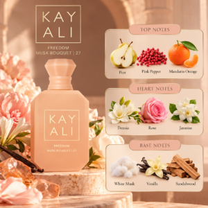 Kayali Musk Bouquet Fragrance Notes Freedom Musk Bouquet | 27 Kayali Tester Perfume – 100ml