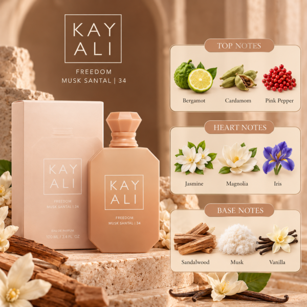 Freedom Musk Santal | 34 Kayali Tester Perfume – 100ml