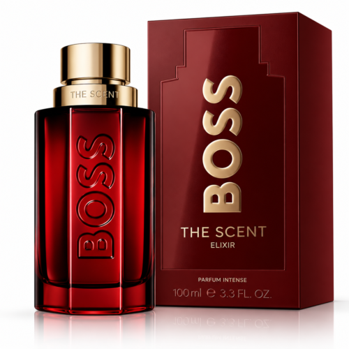 Luxury Ruby Boss Fragrance Set Boss The Scent Elixir For Him Hugo Boss Tester Perfume – 100ml